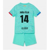 Dječji Nogometni Dres Barcelona Joao Felix #14 Rezervni 2023-24 Kratak Rukav (+ Kratke hlače)